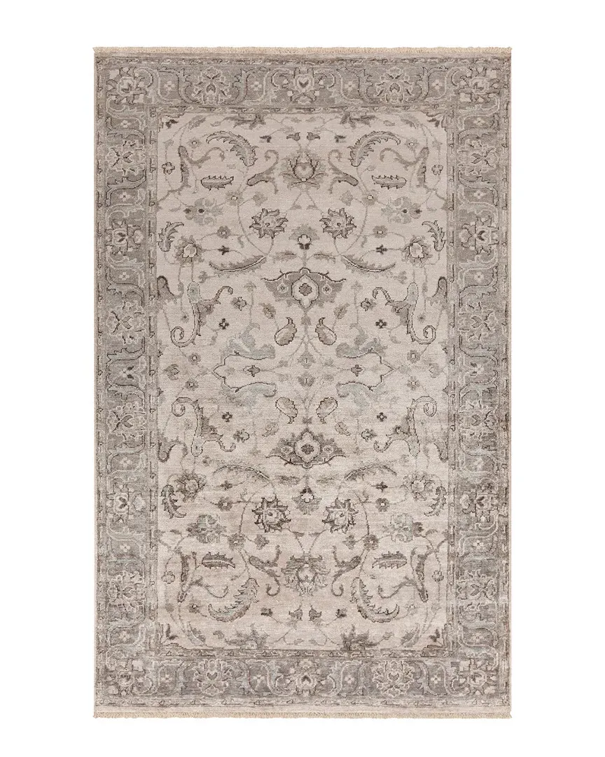Theodora Hand Knotted Rug - Grey, Viscose image
