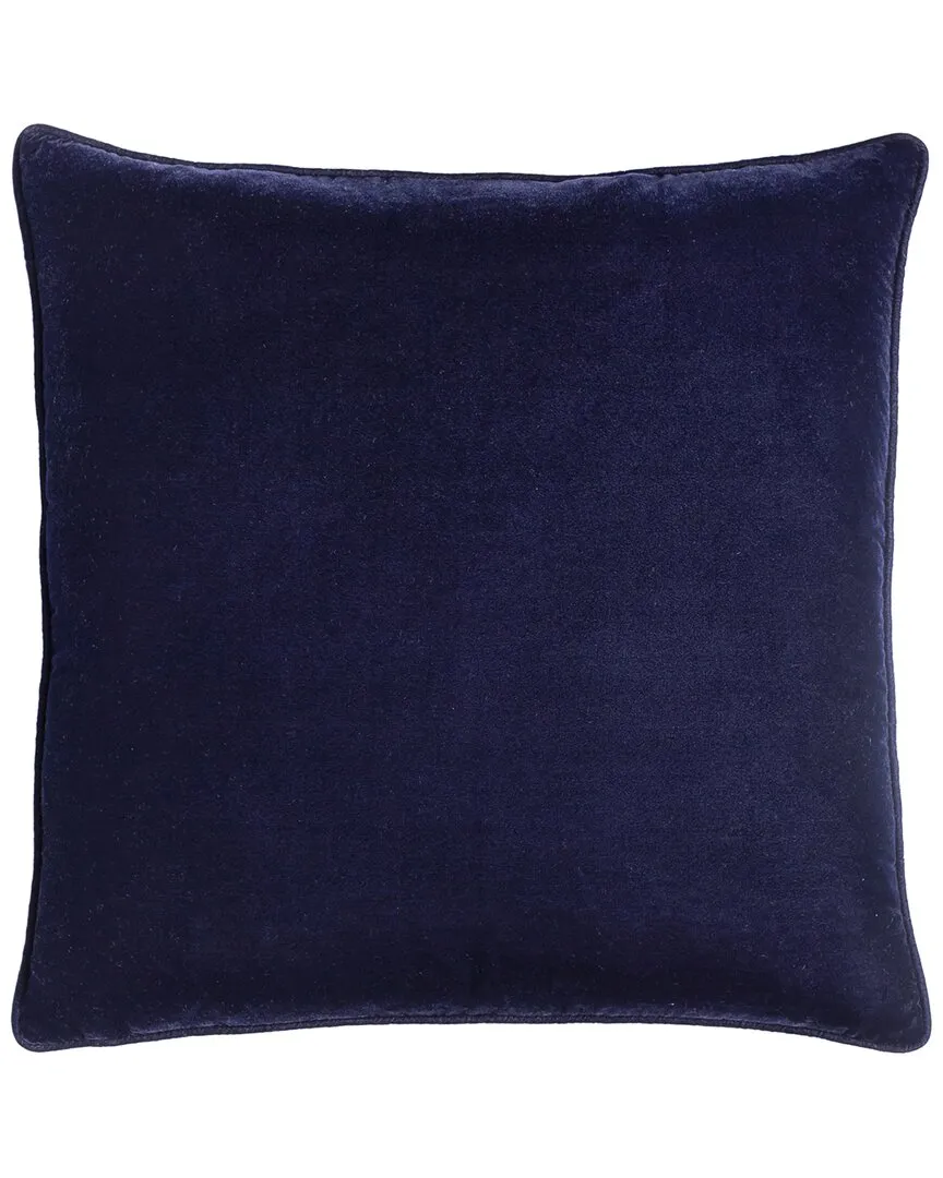 Velvet Down Pillow - Navy, Polyester