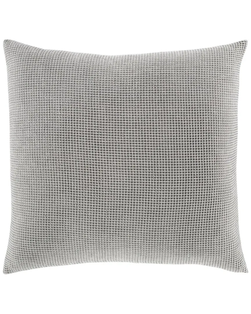 Waffle Euro Sham - Light Grey, Cotton