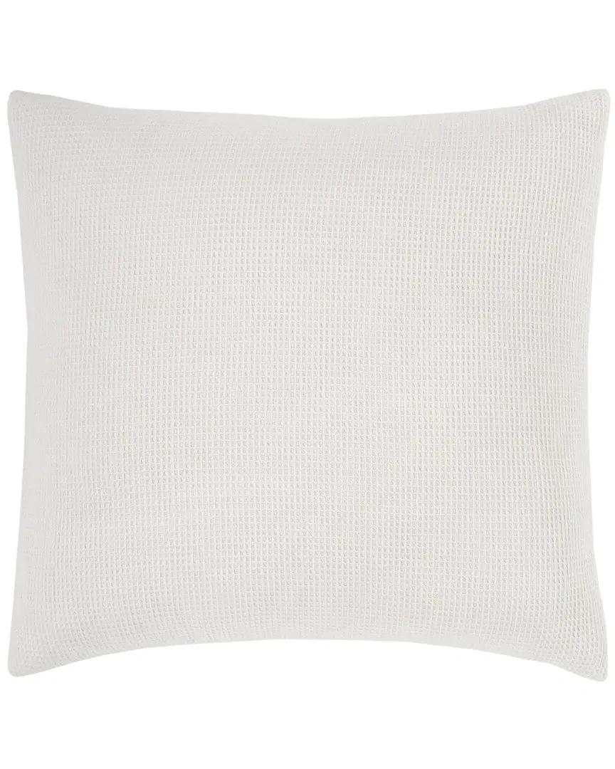 Waffle Euro Sham - White, Cotton image