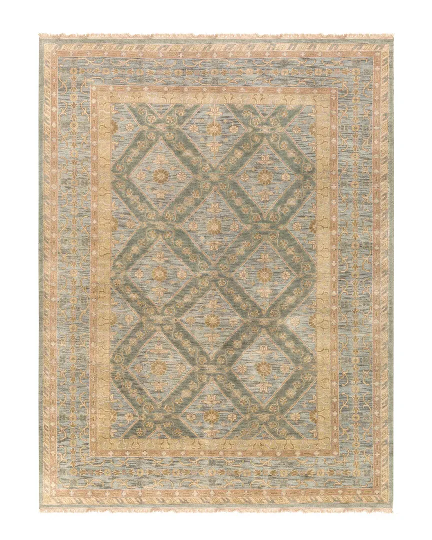 Zeus Hand-Knotted Rug - Moss, NZ Wool