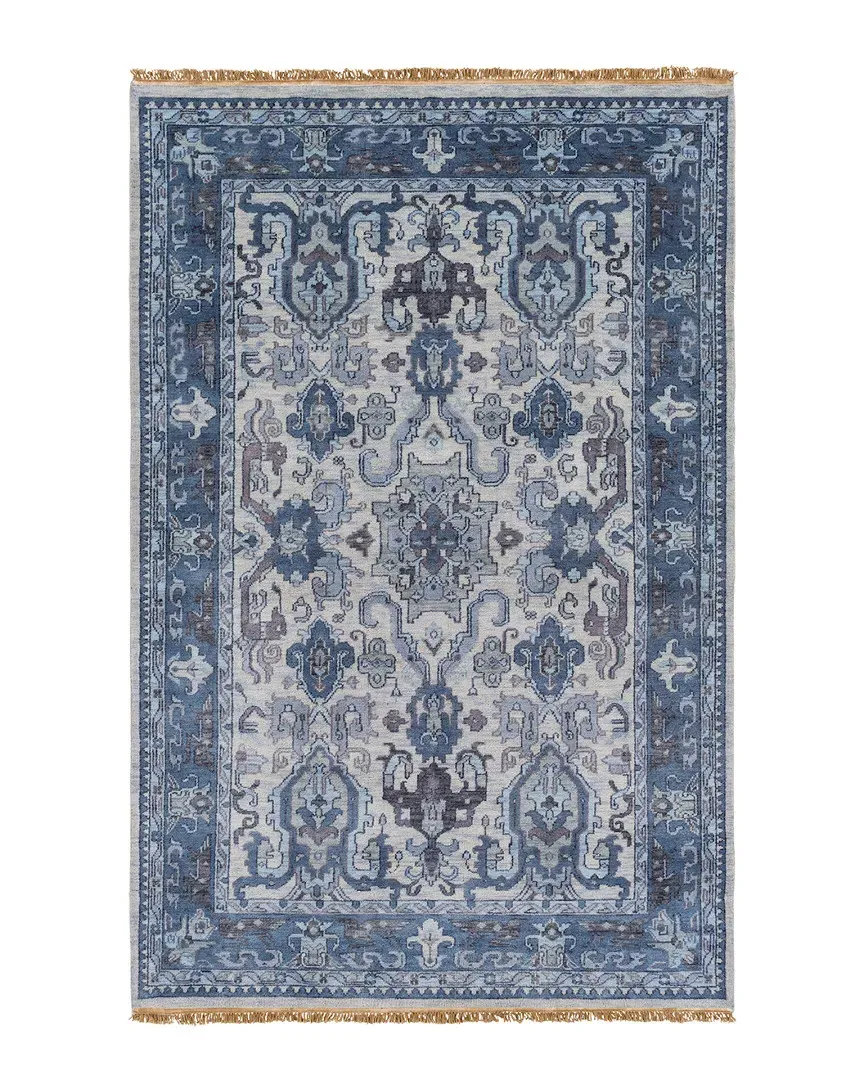 Zeus Hand-Knotted Rug - Navy, NZ Wool image