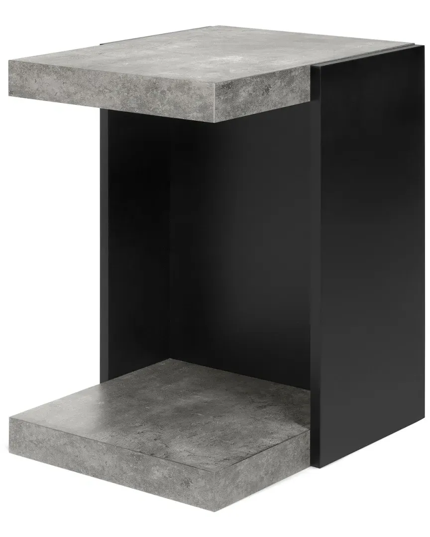 Klaus Side Table - Concrete, Black image