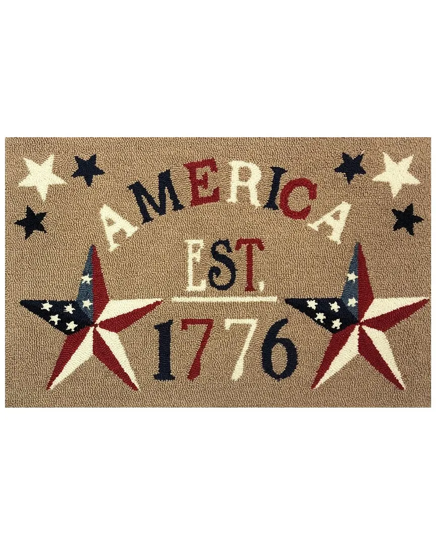 America Est.1776 Indoor/Outdoor Doormat - Taupe