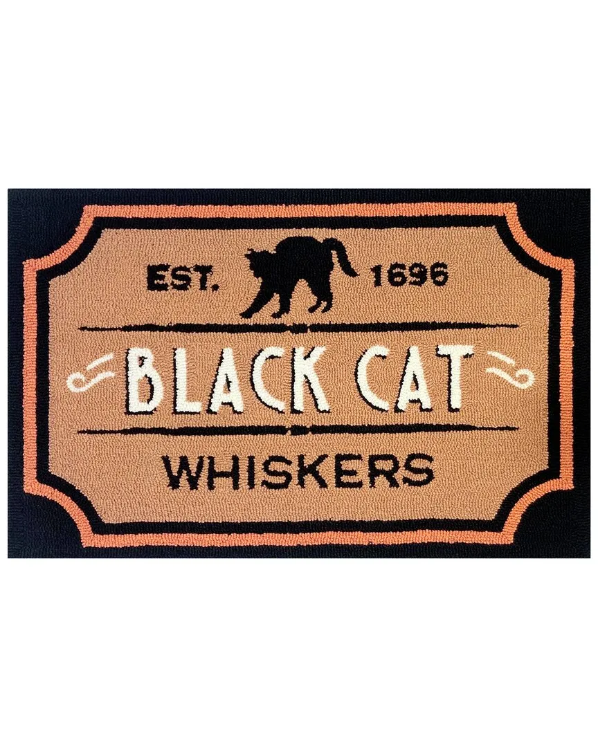 Black Cat Whiskers 24x36in Doormat - Tan