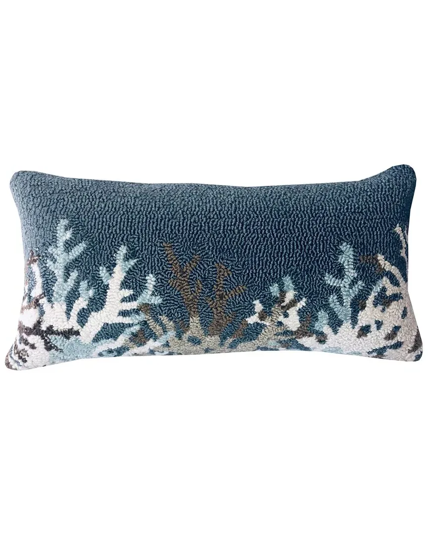 Border Indoor/Outdoor Pillow - Blue