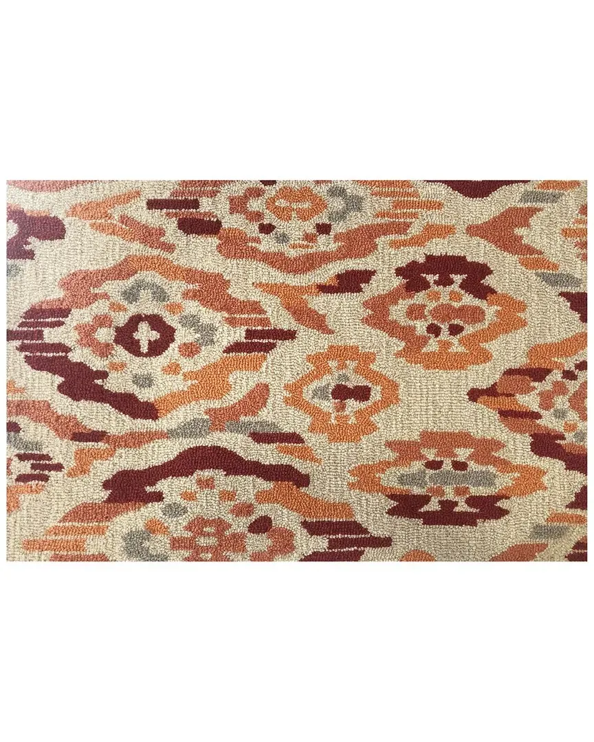 Broken Ikat Indoor/Outdoor Doormat - Red, UV Polyester