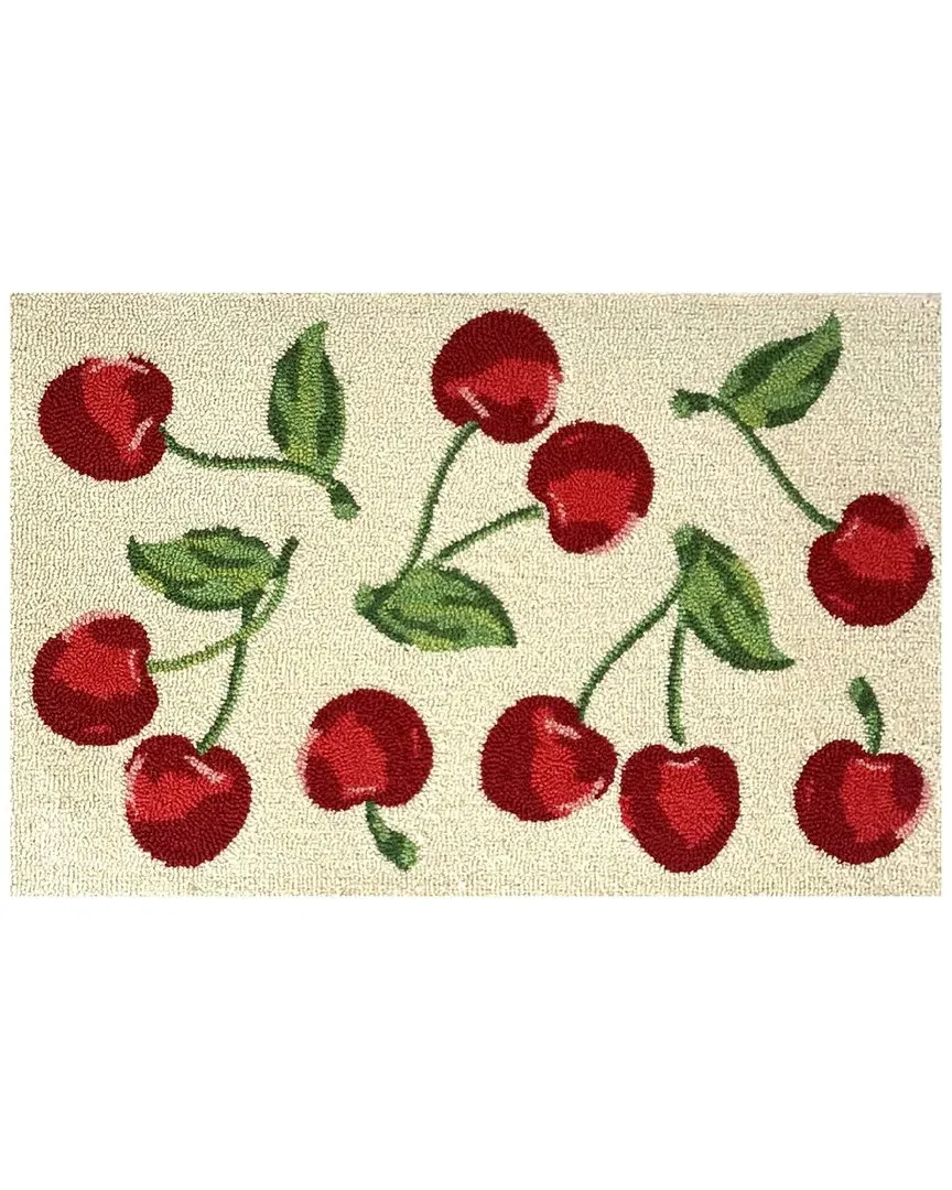 Cherry Toss 30x48in Doormat - Ivory, UV Polyester