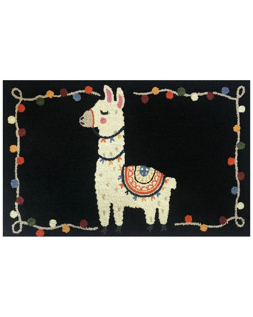 Craft Llama Indoor/Outdoor Doormat - Black, UV Polyester