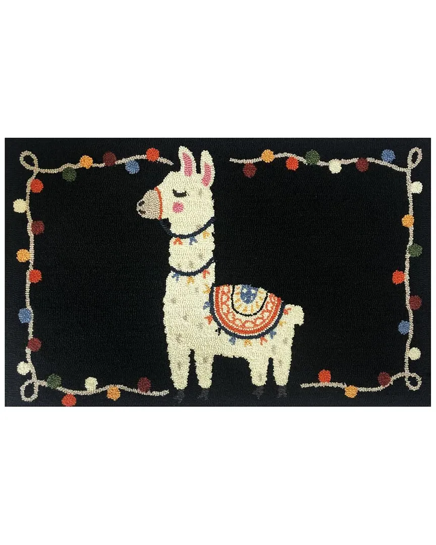 Craft Llama Indoor/Outdoor Doormat - Black, UV Polyester image