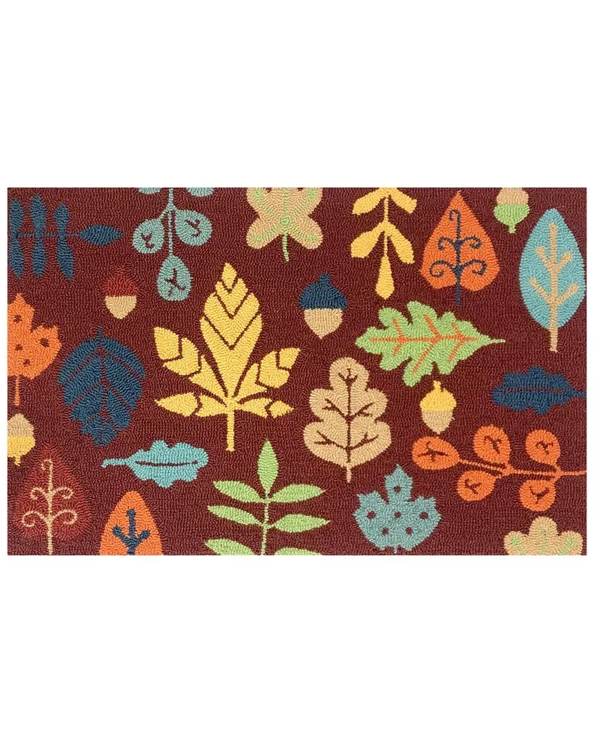 Fall Toss Icon Doormat - Red, UV Polyester