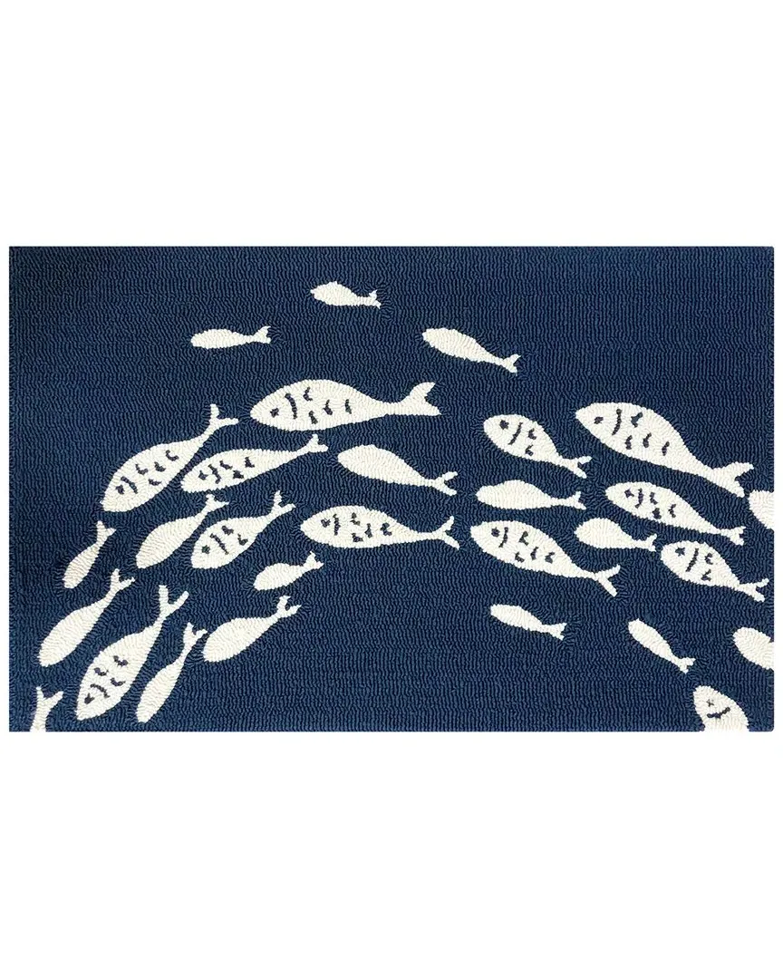 Fish Crossing 24x36in Doormat - Indigo