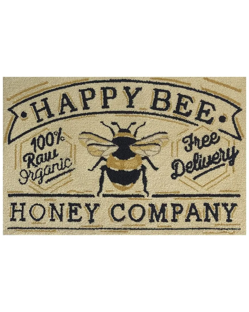 Honey Company Indoor/Outdoor Doormat - White, Polyester