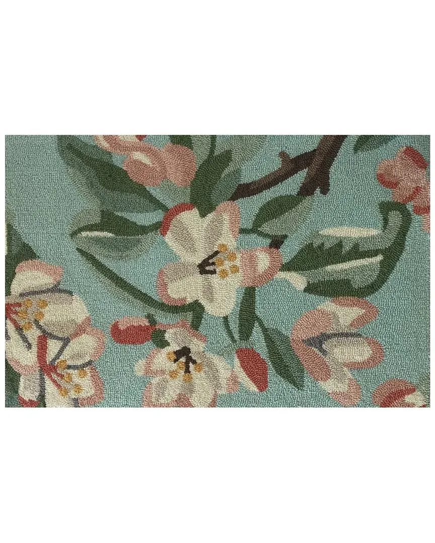 Japanese Crabapple Indoor/Outdoor Doormat - Sky Blue