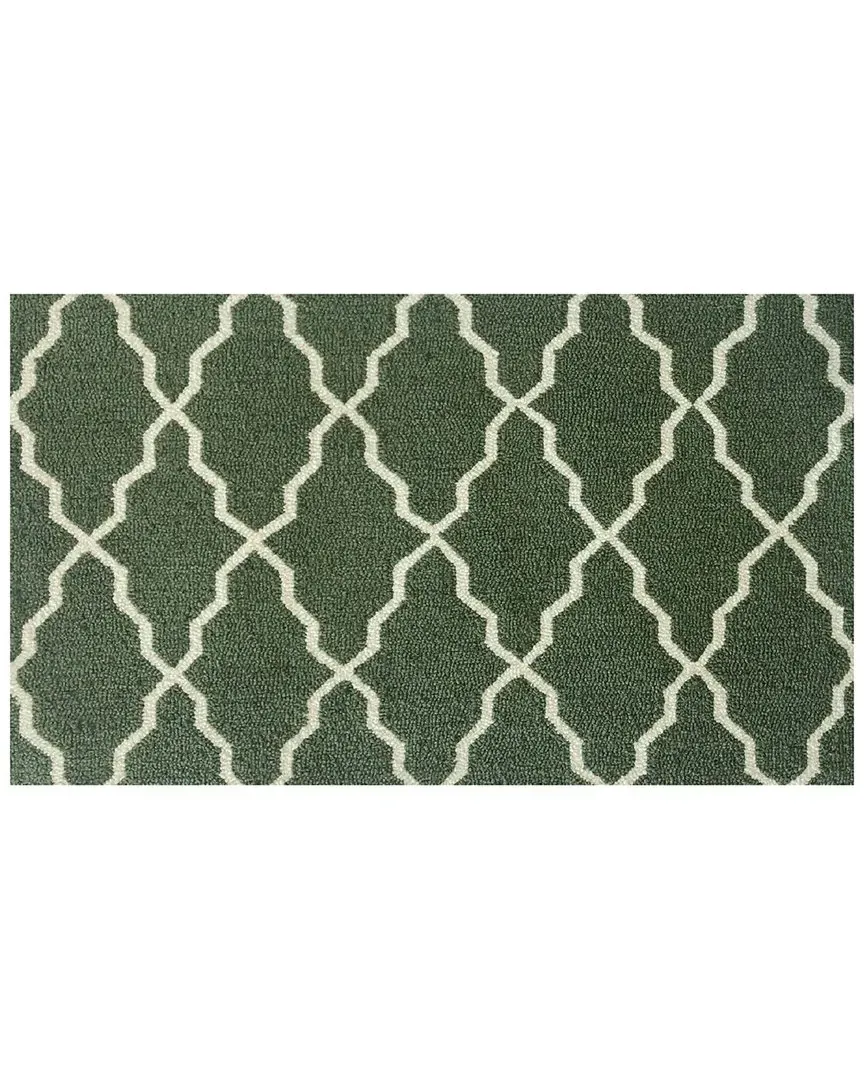 Lattice Doormat - Green, Polyester