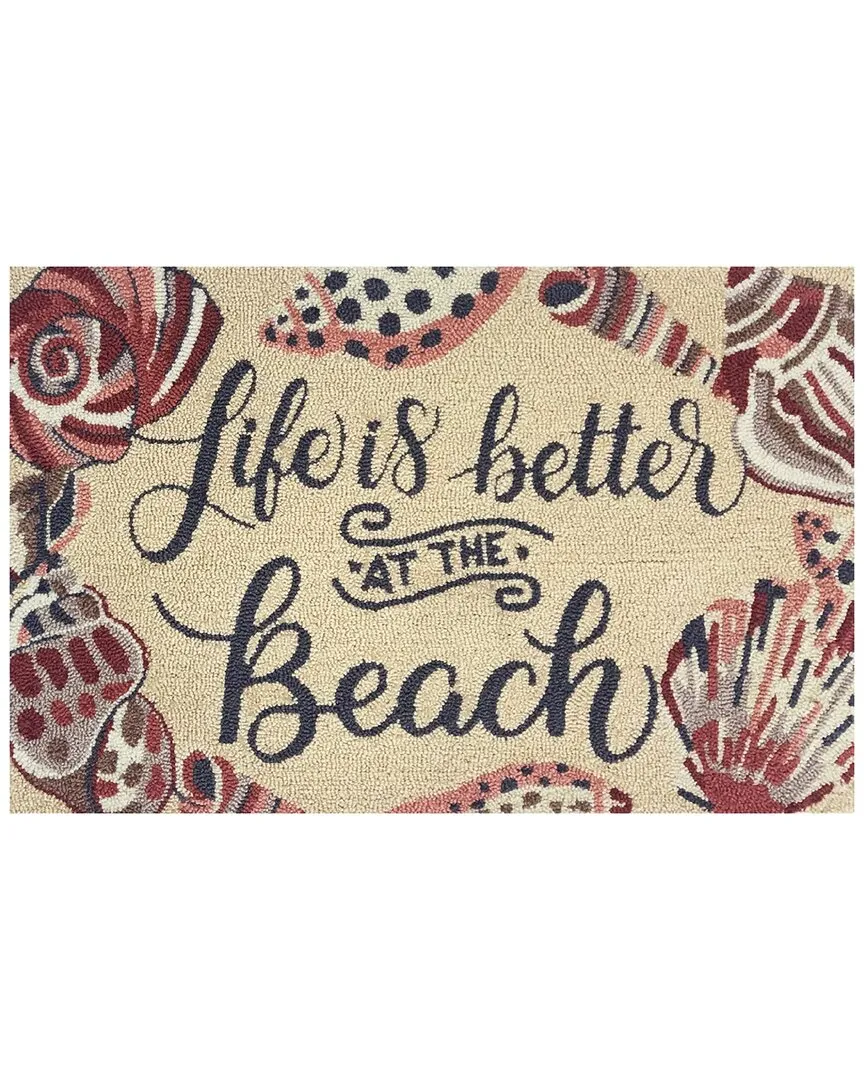 Life's A Beach Indoor/Outdoor Doormat - Cream