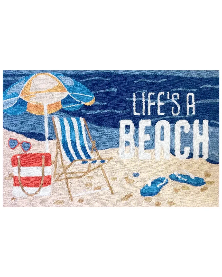 Life's A Beach Indoor/Outdoor Doormat - Multicolor