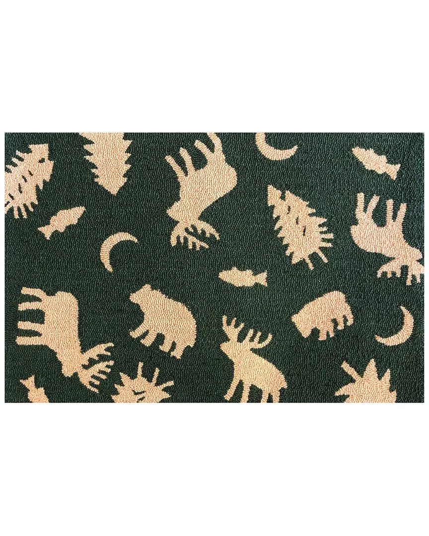 Lodge Icons Rug - Green