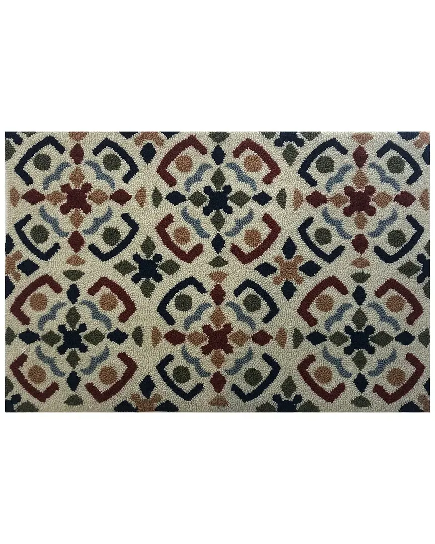 Medallion 24x36in Doormat - Ivory