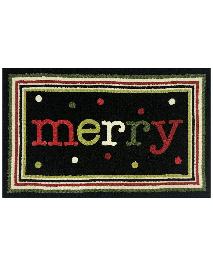 Merry Dots 24x36in Doormat - Black