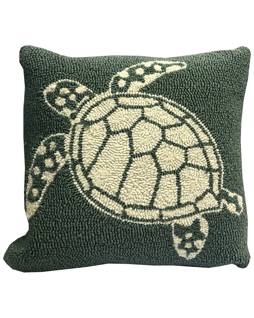 Multi Turtle Indoor/Outdoor Pillow - Blue, Polyester