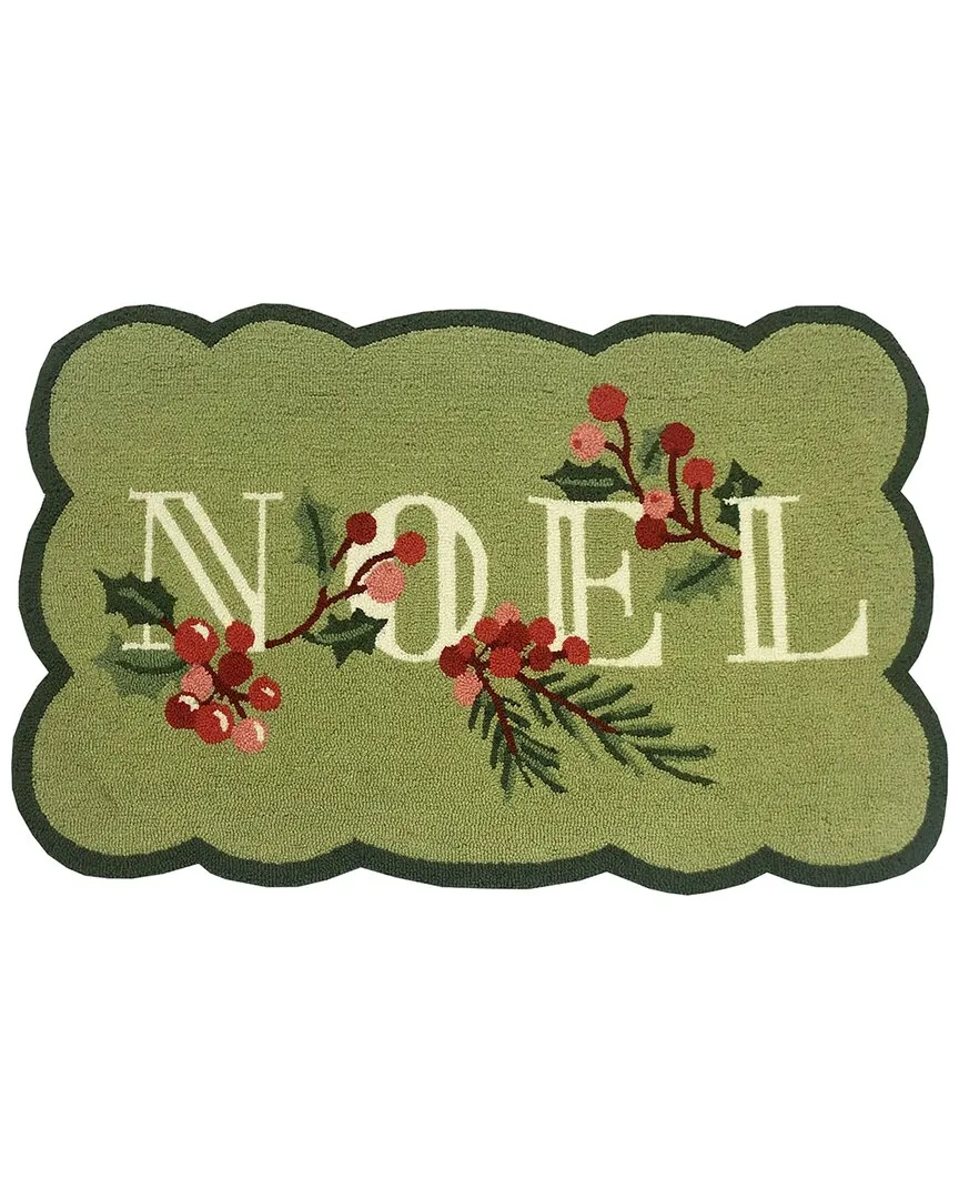 Noel Scallop 24x36in Doormat - Green
