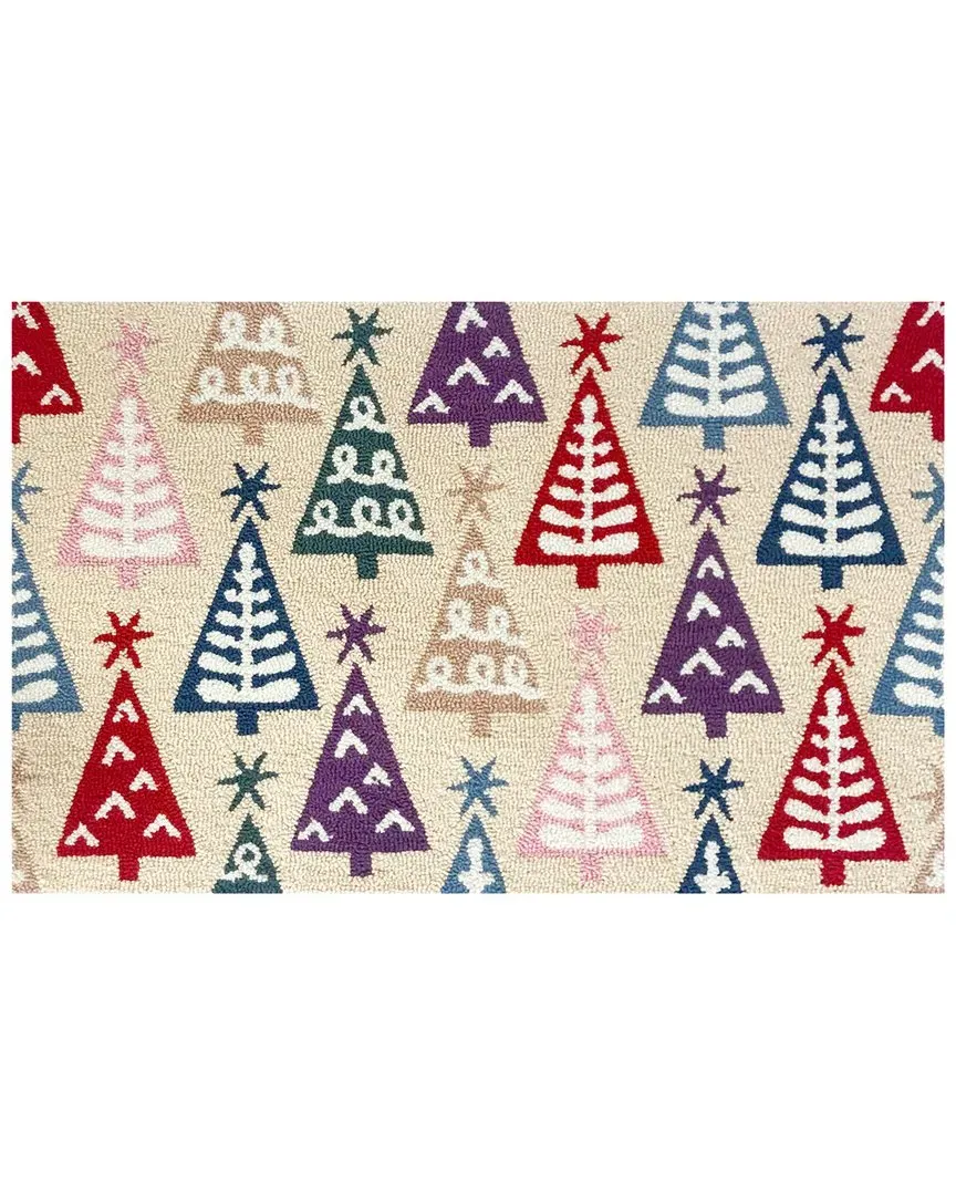 Scandi Trees 24x36in Doormat - Cream