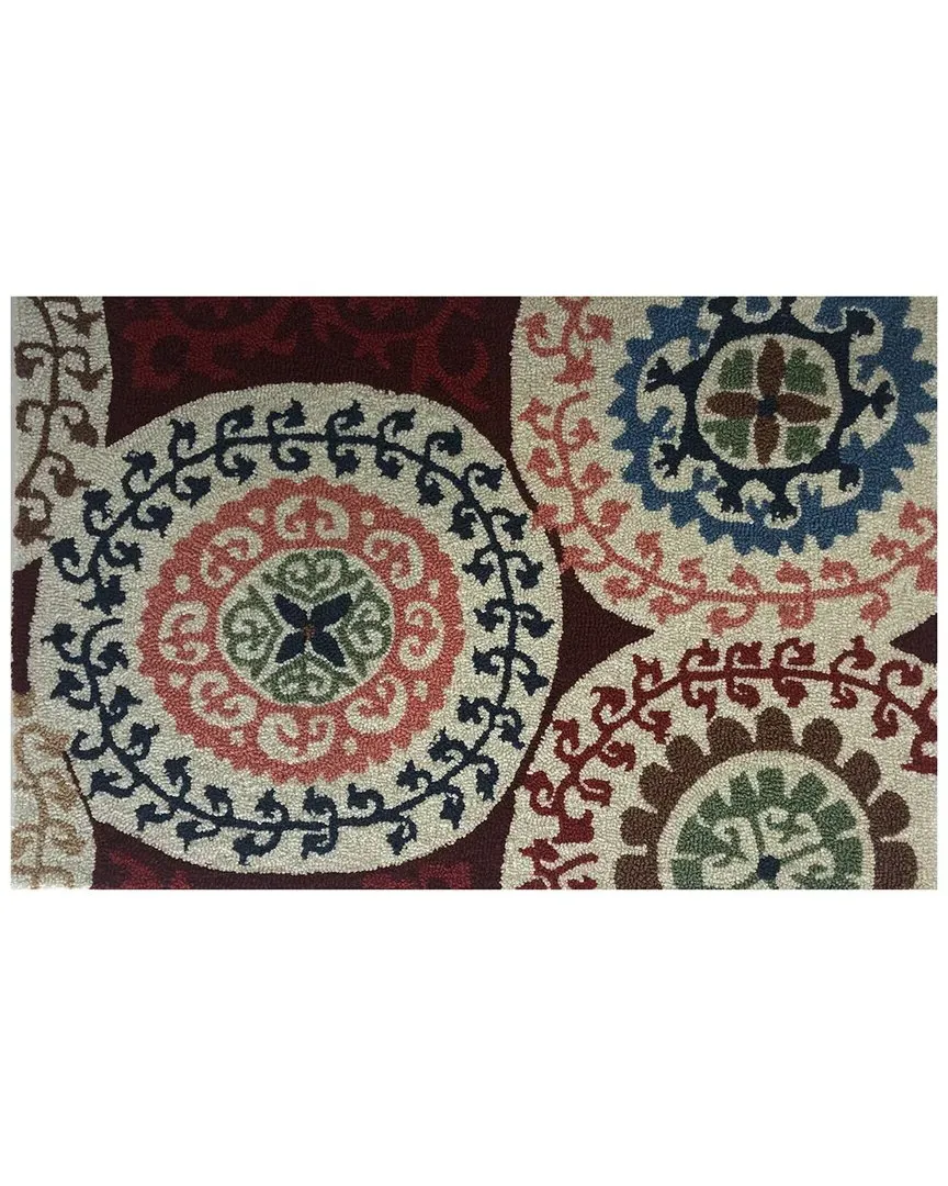 Shalya 30x48in Doormat - Rosewood Multi, UV Polyester