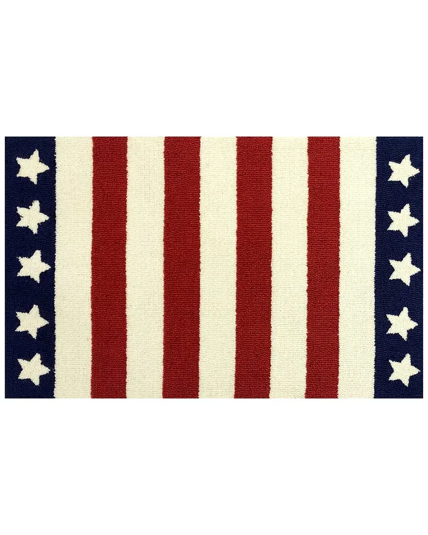 Stars & Stripes Indoor/Outdoor Doormat - Red, Polyester