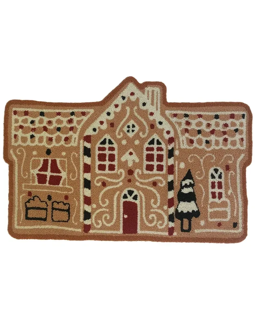The Rug Market Gingerbread House 24x36in Doormat - Multicolor
