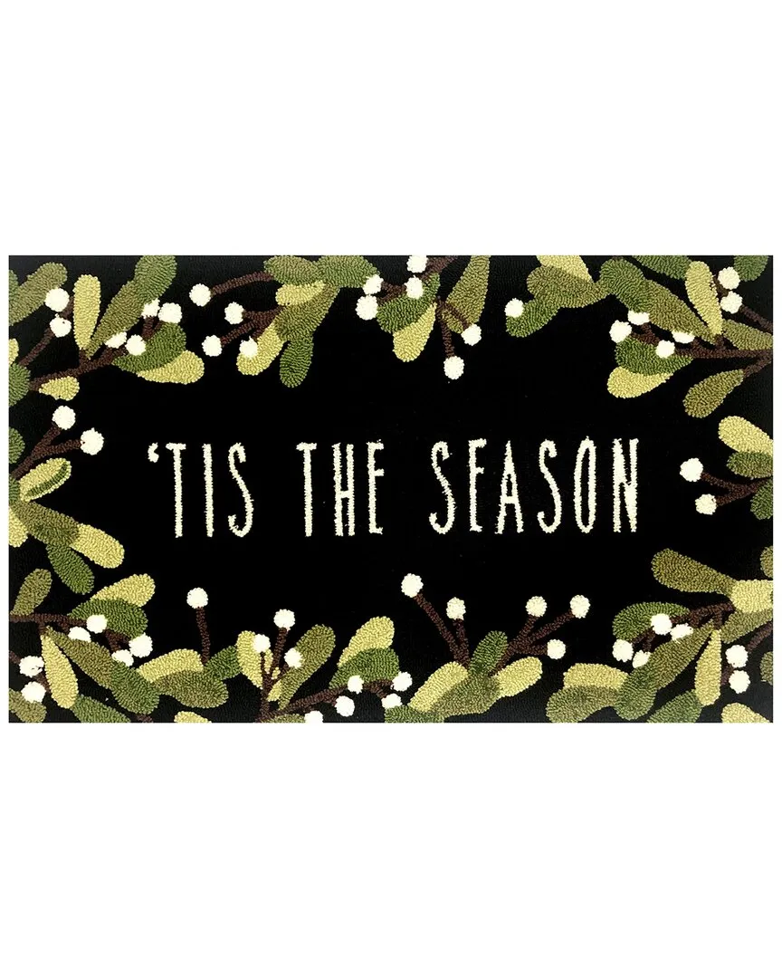 Tis The Season 30x48in Doormat - Black