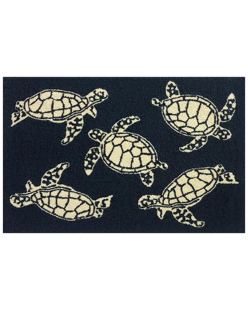 Turtle Doormat - Indigo