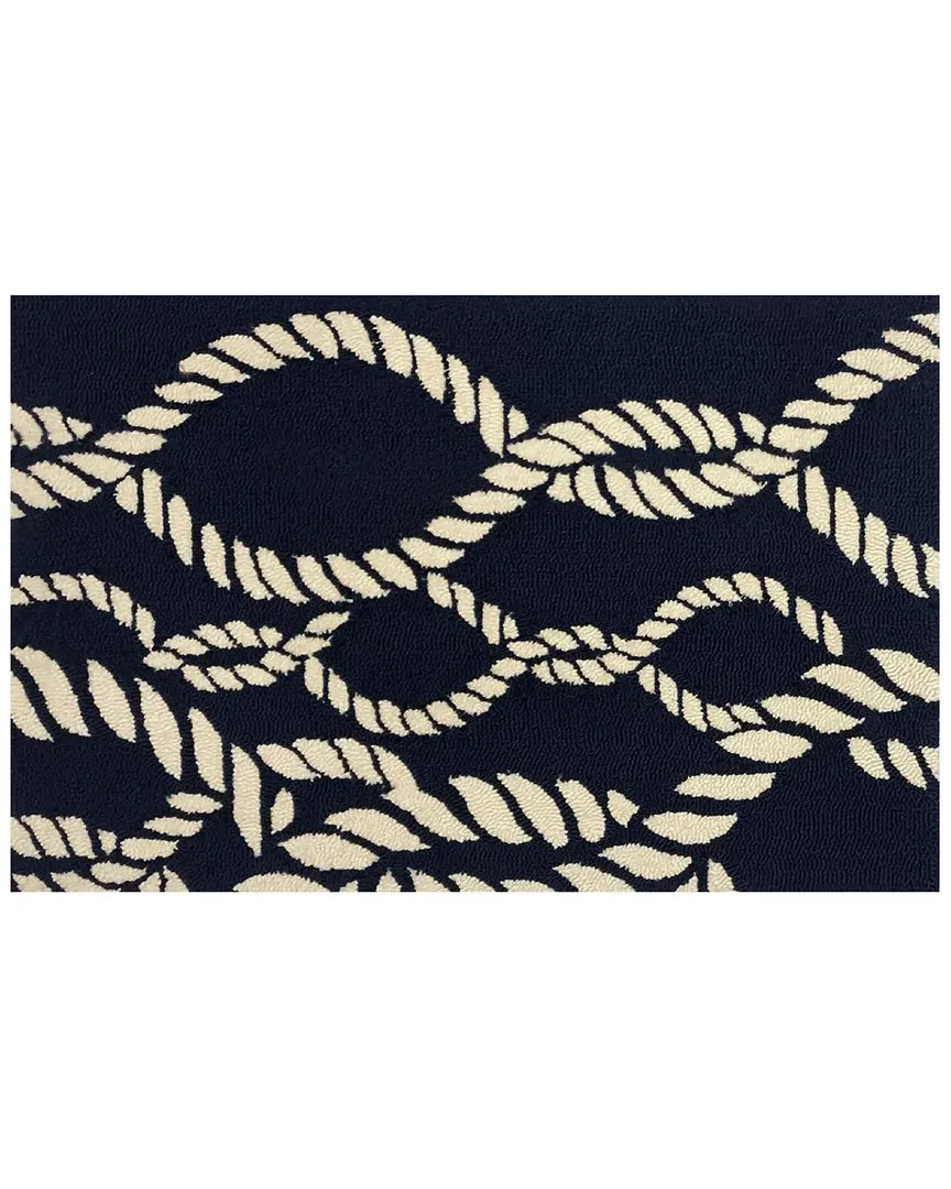 Twister Indoor/Outdoor Doormat - Blue, Polyester