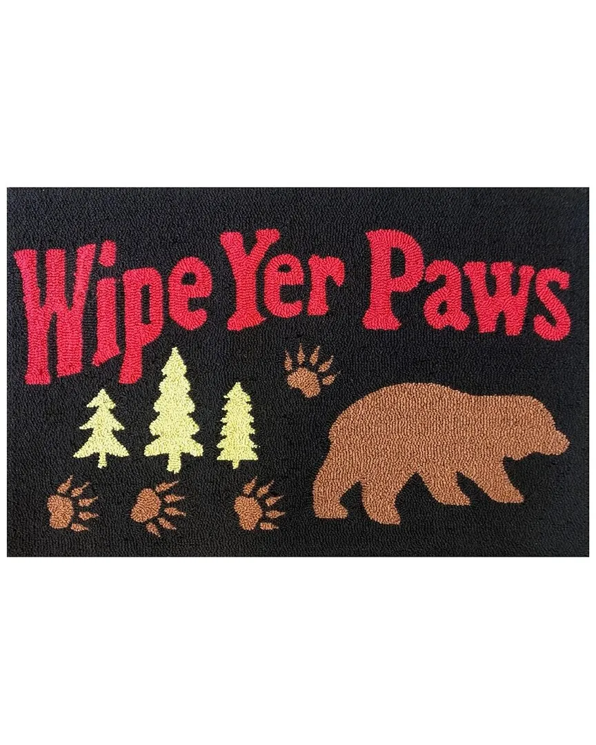 Wipe Yer Paws Rug - Black image
