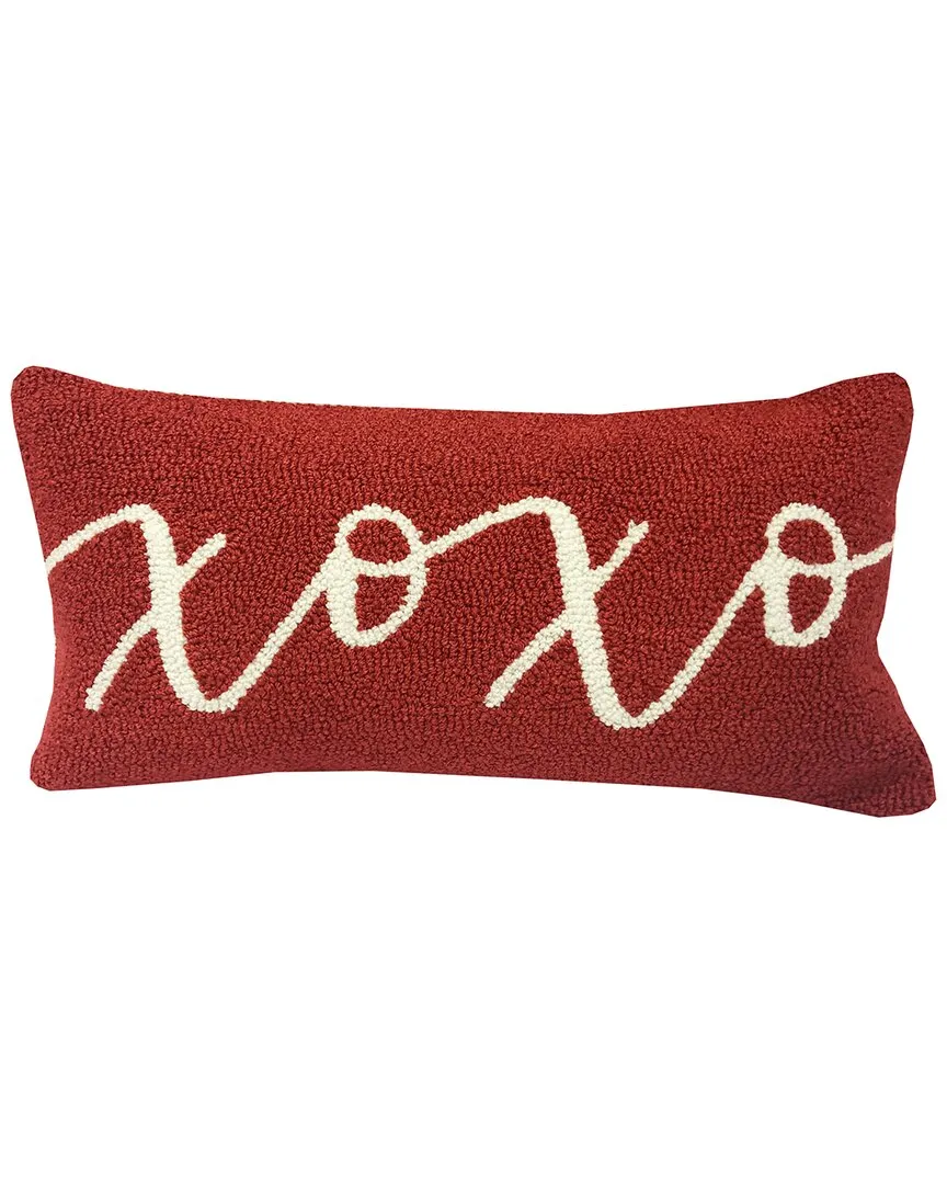 XOXO Indoor/Outdoor Pillow - Red, Polyester