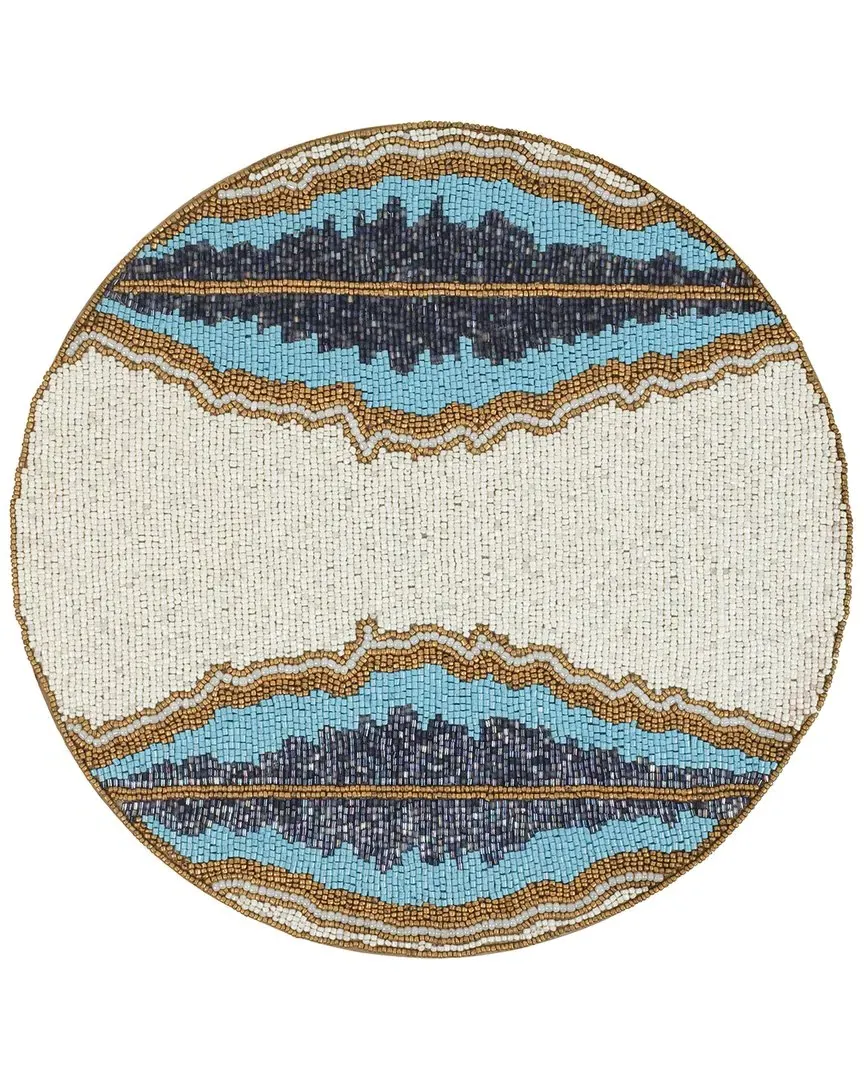 Lagon Beaded Placemat - Blue image