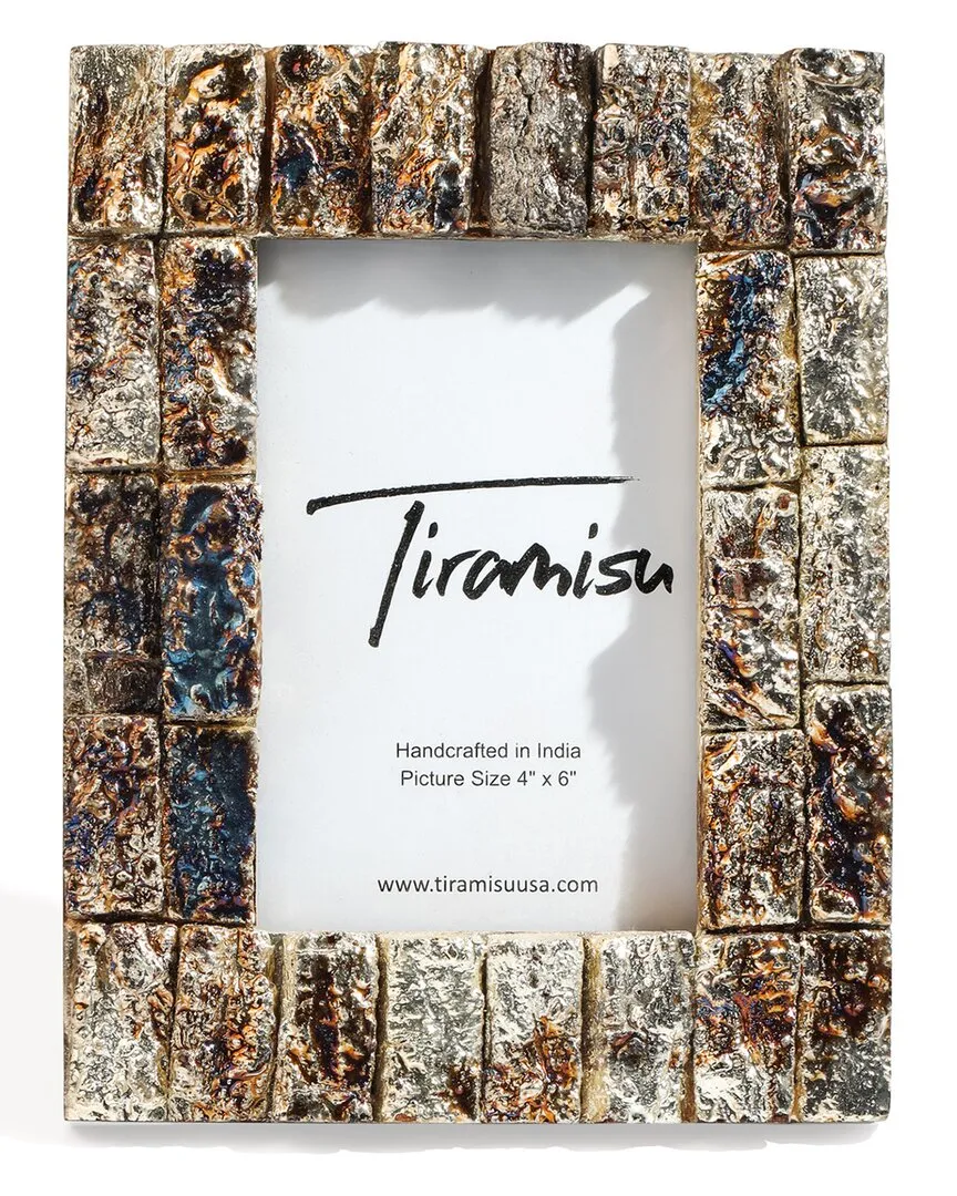 Prismatic Stone Picture Frame - Multicolor, Mango Wood image