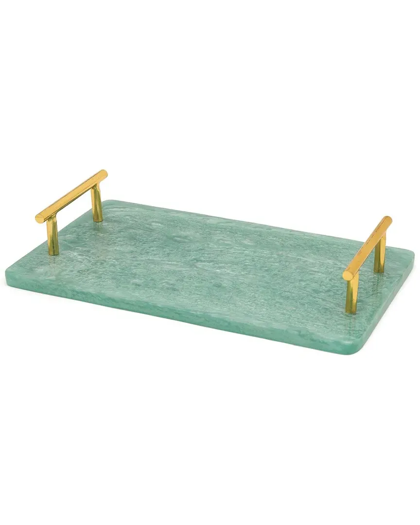 Resin Serving Board with Handles - Blue image