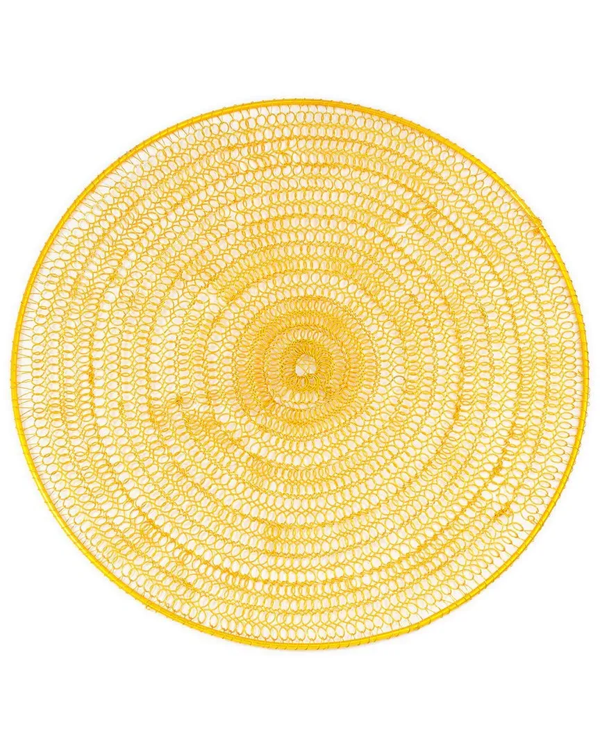 Sunlace Spiral Metal Placemat - Gold, Iron image
