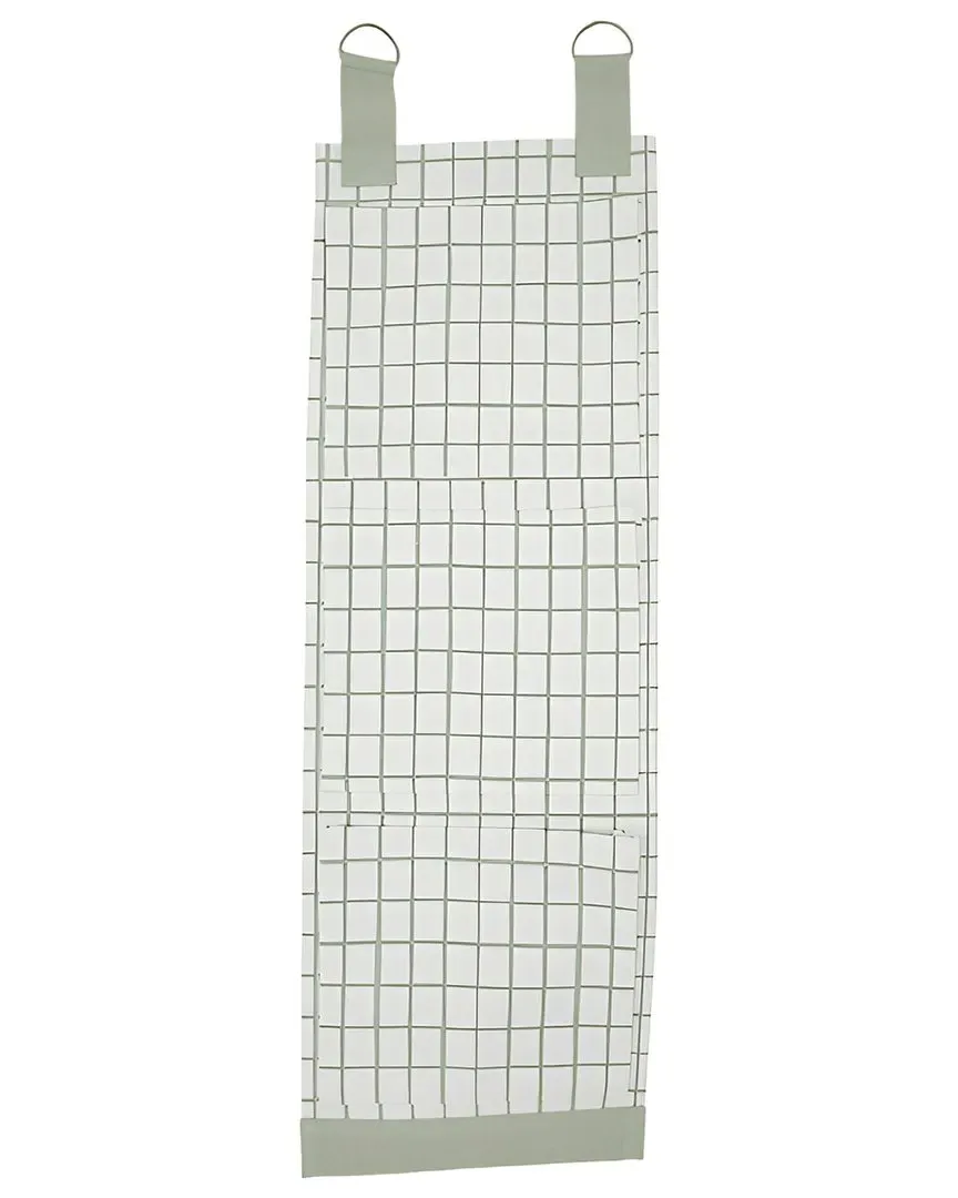 3-Pocket Wall Storage - White, Cotton Canvas image