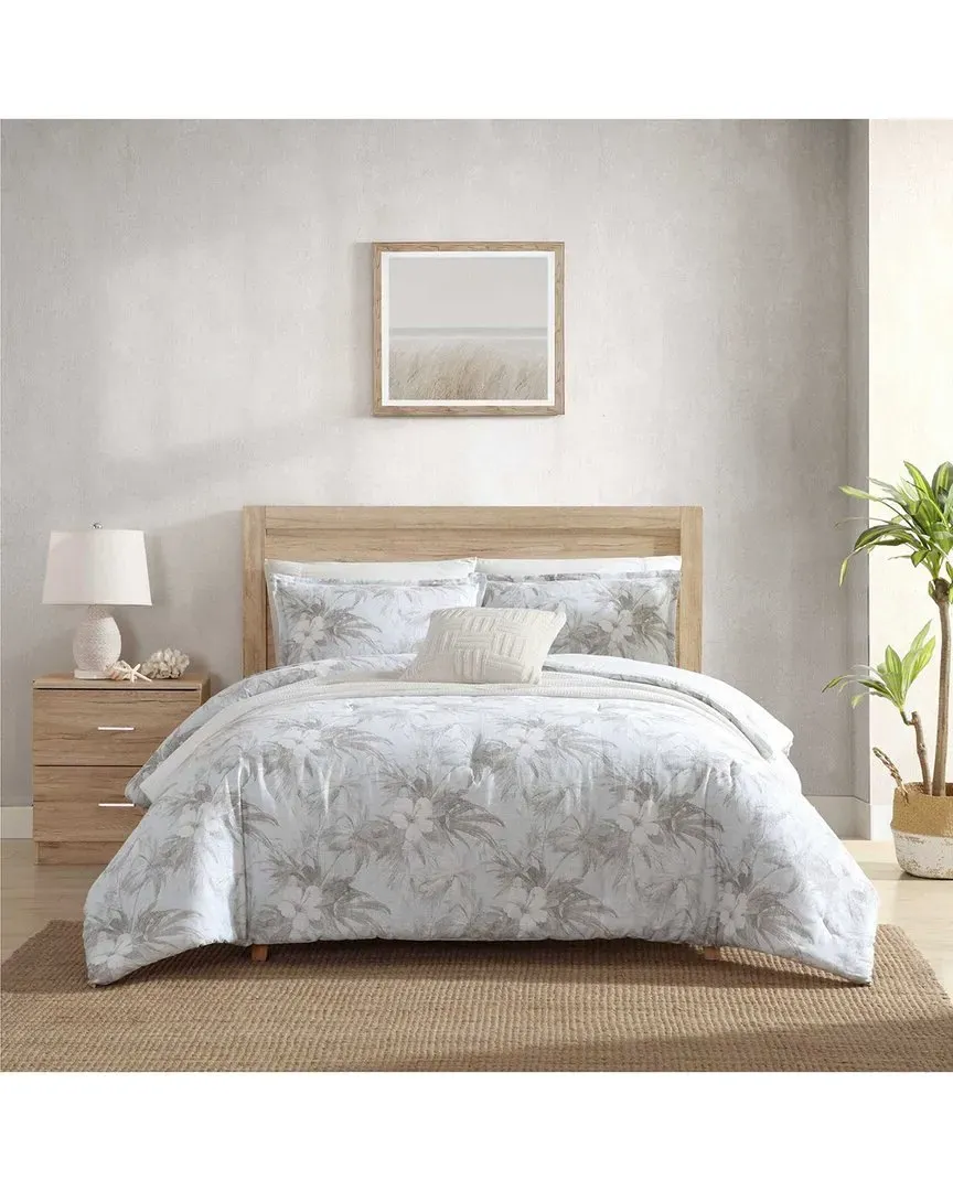 Beachway Blooms Comforter Bedding Set - Cotton-Linen
