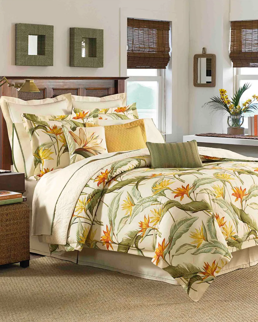 Birds Of Paradise Comforter Set - Coconut, Cotton