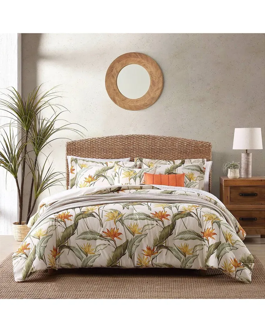 Birds Of Paradise Cotton Comforter Set - Brown, Cotton