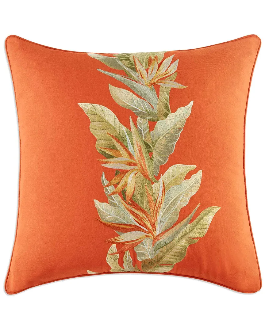Birds Of Paradise Square Pillow - Jute, Cotton image