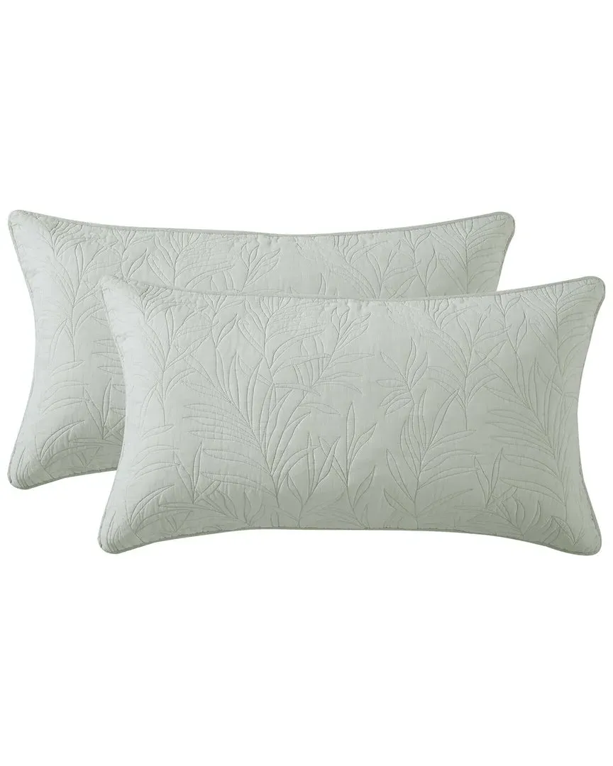 Costa Sera Set of 2 Shams - Sage Green, Cotton image
