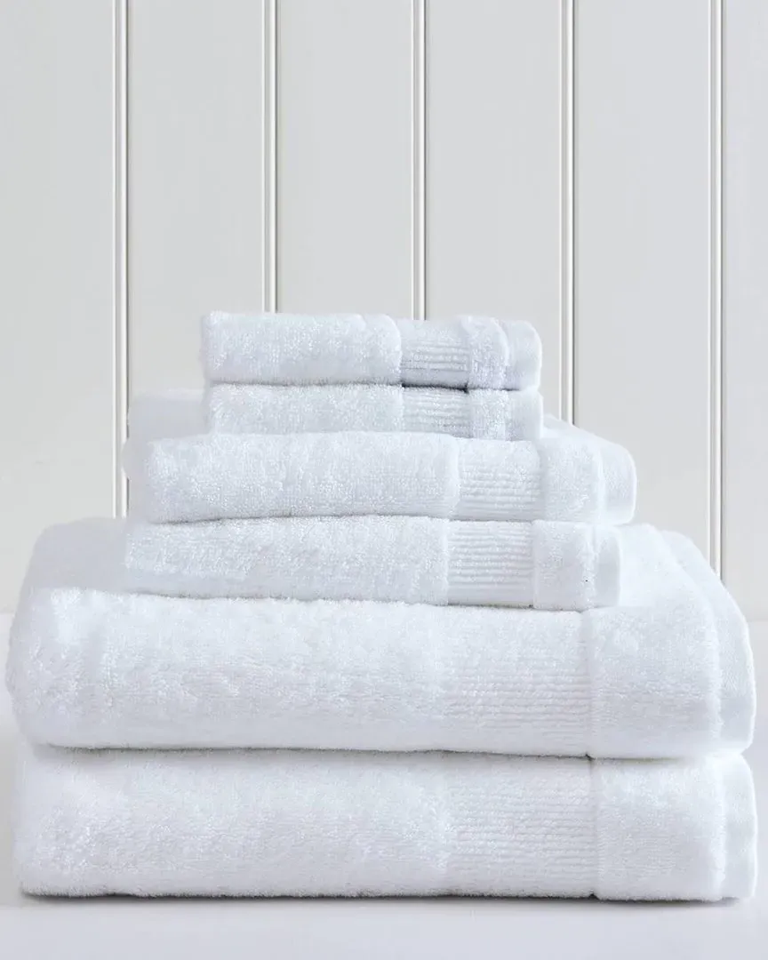 Island Retreat 6-Piece Towel Set - Coconut, Cotton image