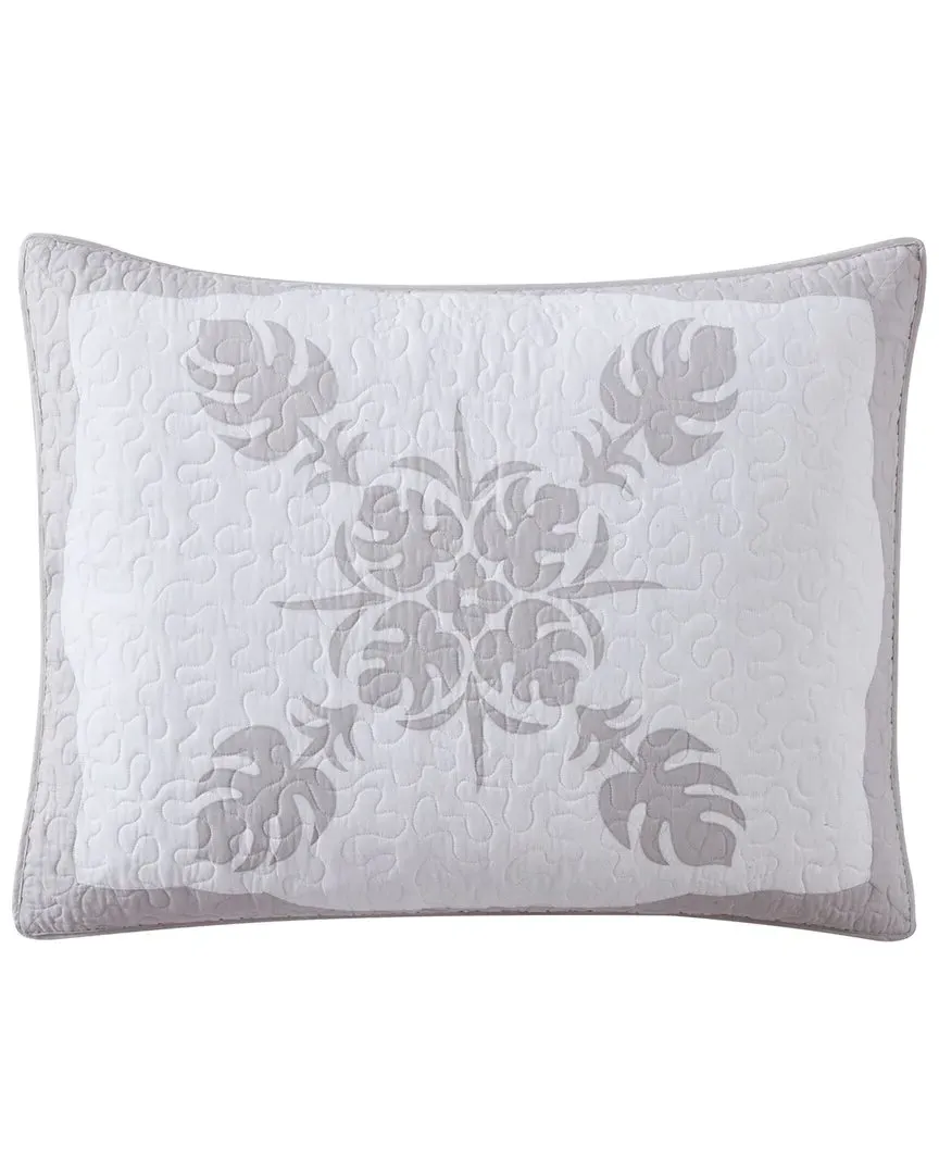 Molokai Quilted Sham - Grey, Cotton image