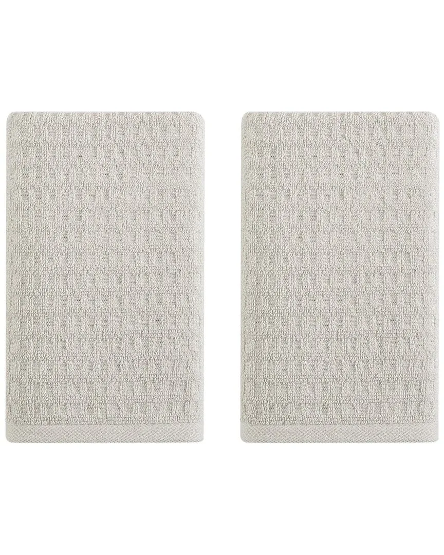 Northern Pacific Set of 2 Hand Towels - Beige, Cotton image