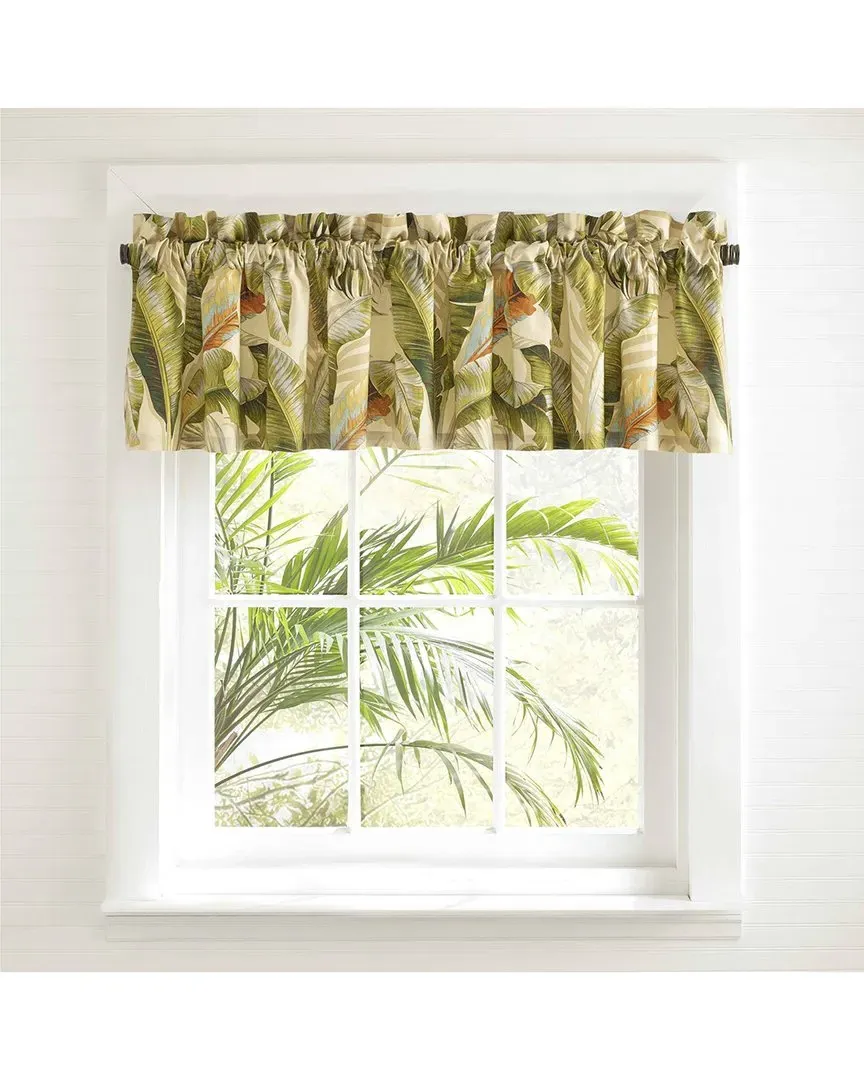 Palmiers Valance - Green, Cotton image