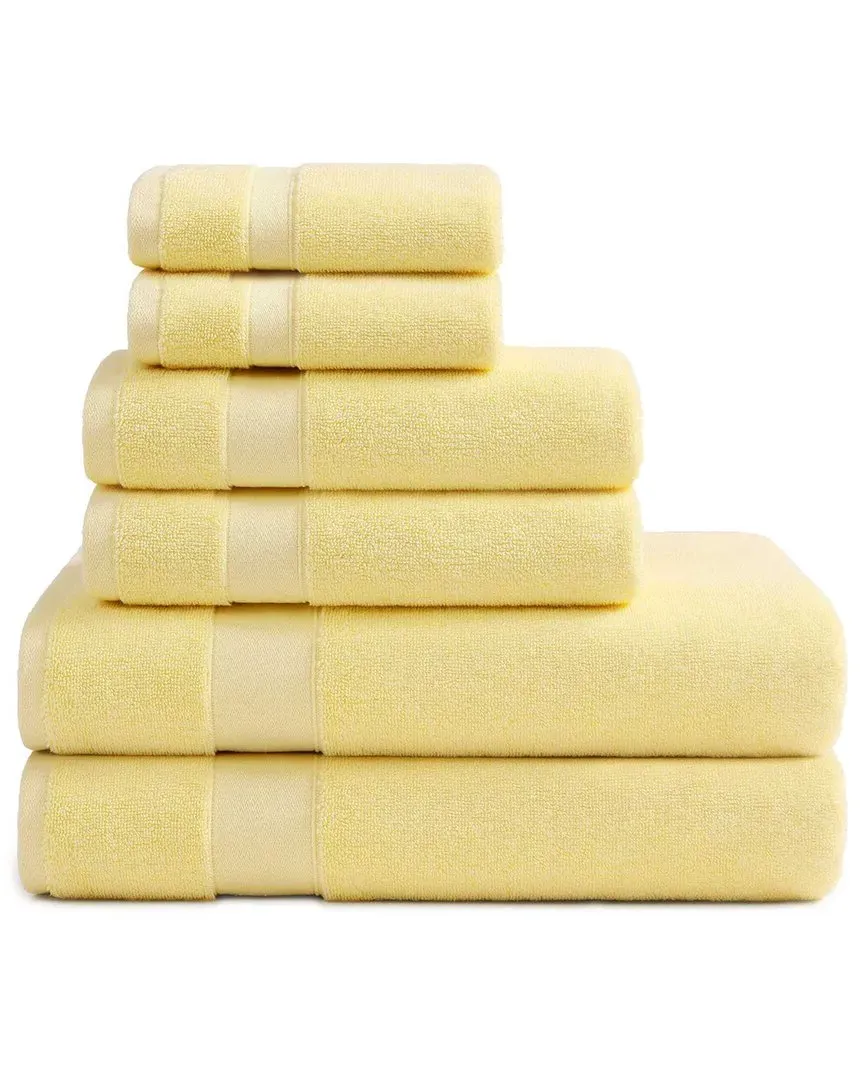 Pineapple Bay Cotton Towel Set - Canary Yellow image